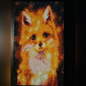 Finished fox diamond painting